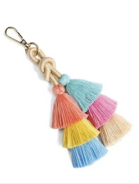 NWT Colorful Tiered Tassel Keychain - Multicolor